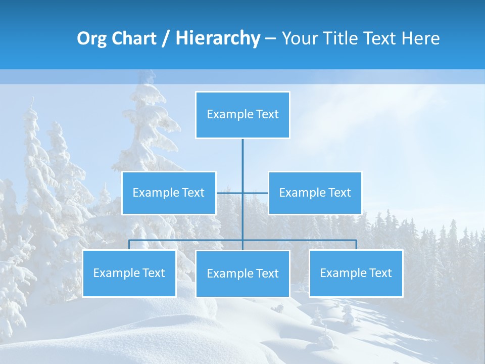 Mountain Freeze Shadow PowerPoint Template