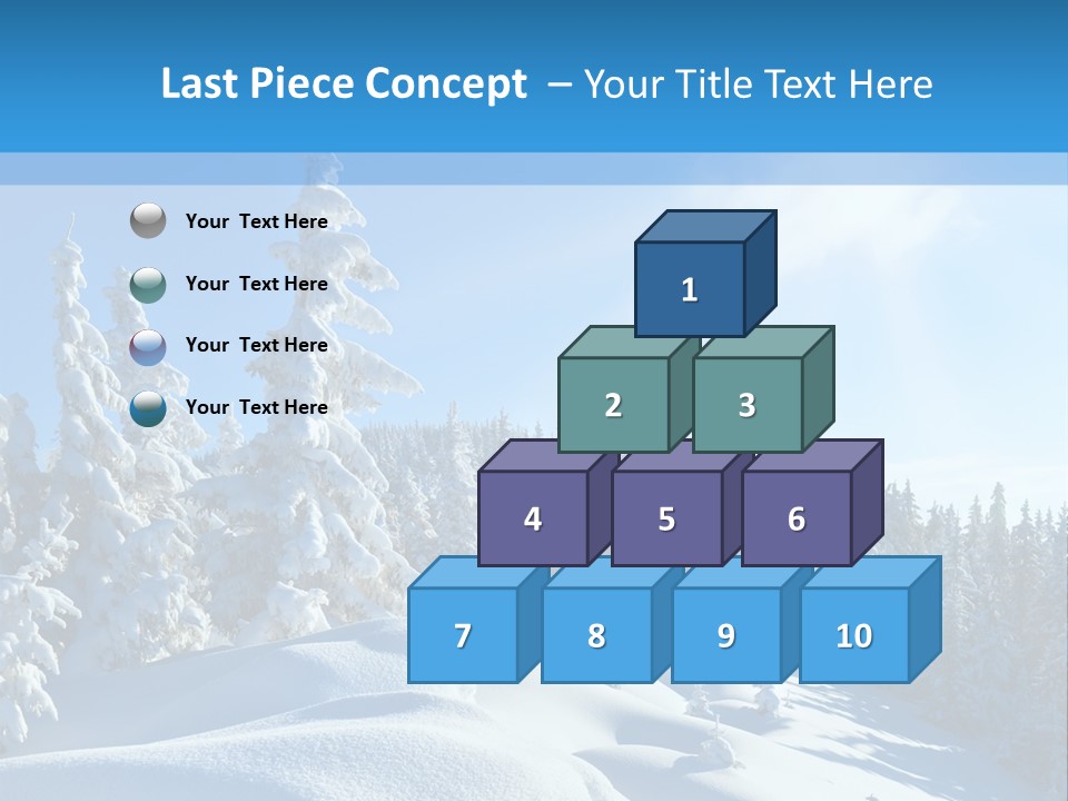 Mountain Freeze Shadow PowerPoint Template