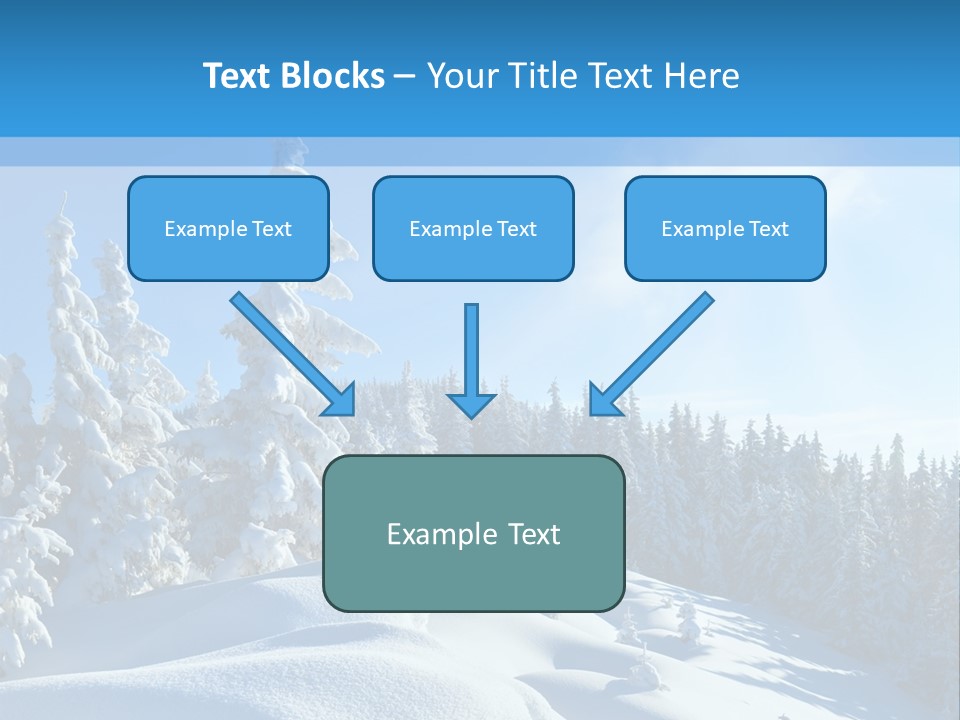 Mountain Freeze Shadow PowerPoint Template