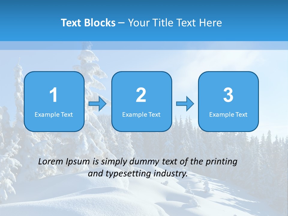 Mountain Freeze Shadow PowerPoint Template
