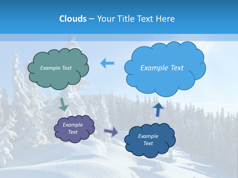 Mountain Freeze Shadow PowerPoint Template