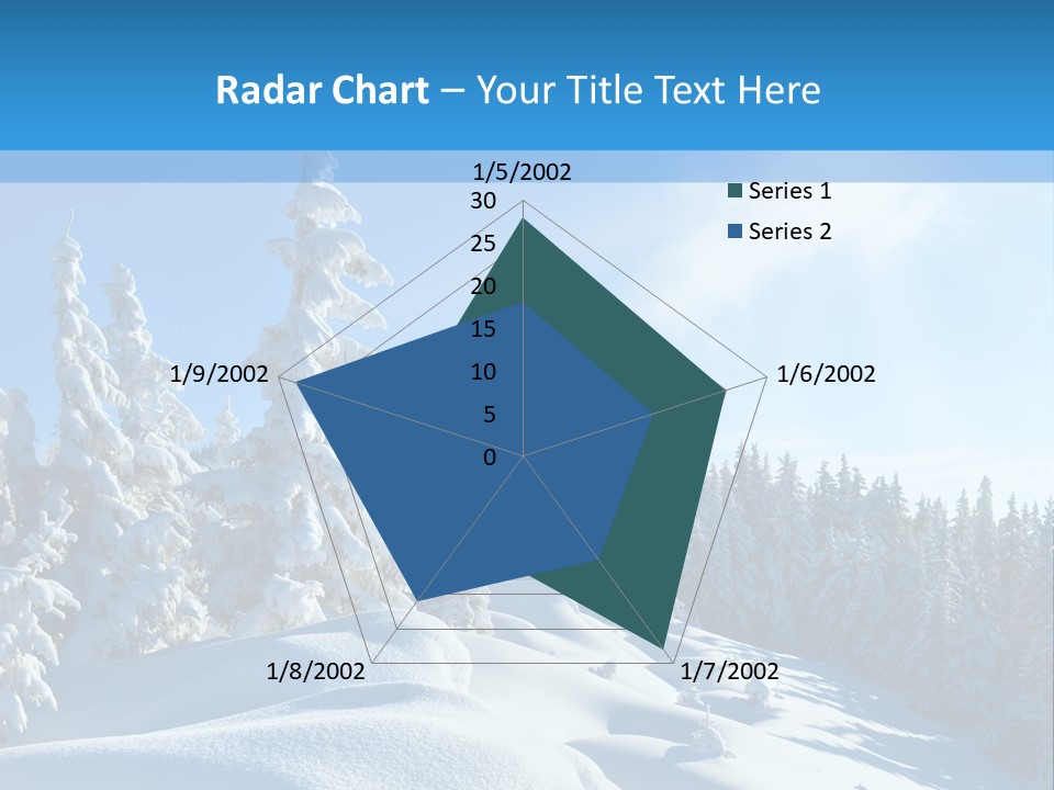 Mountain Freeze Shadow PowerPoint Template