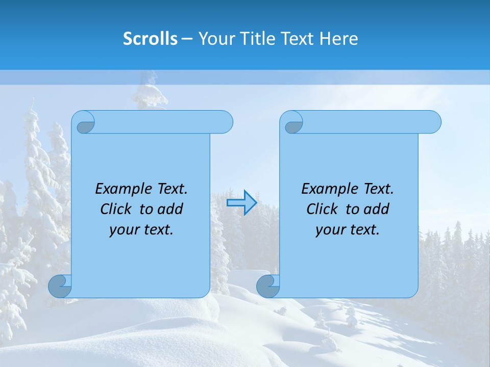 Mountain Freeze Shadow PowerPoint Template