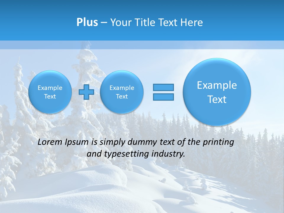 Mountain Freeze Shadow PowerPoint Template