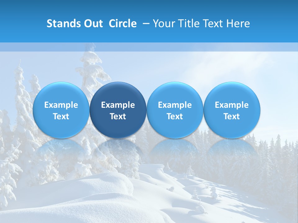 Mountain Freeze Shadow PowerPoint Template