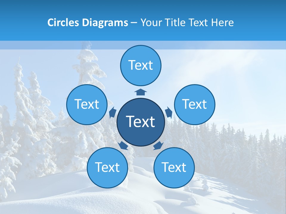 Mountain Freeze Shadow PowerPoint Template