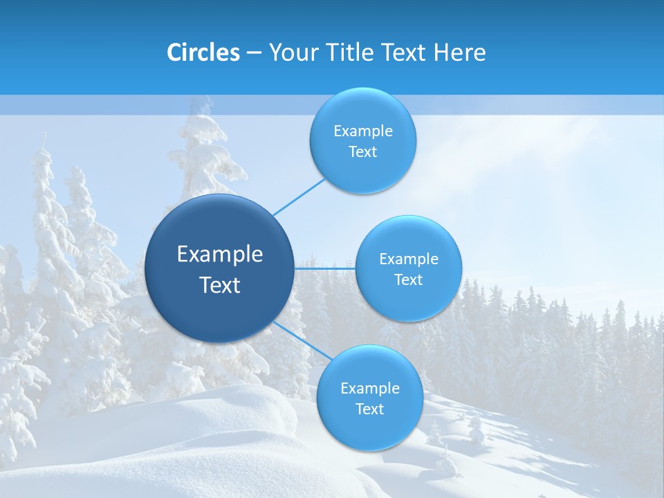 Mountain Freeze Shadow PowerPoint Template