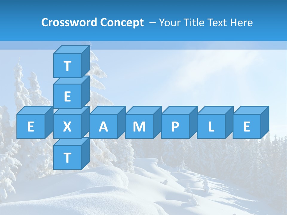 Mountain Freeze Shadow PowerPoint Template