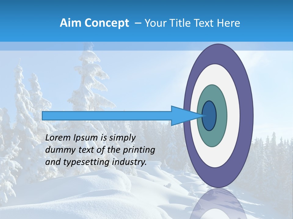 Mountain Freeze Shadow PowerPoint Template