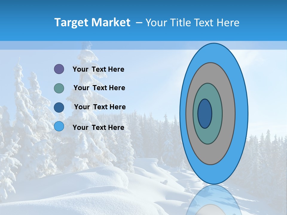 Mountain Freeze Shadow PowerPoint Template