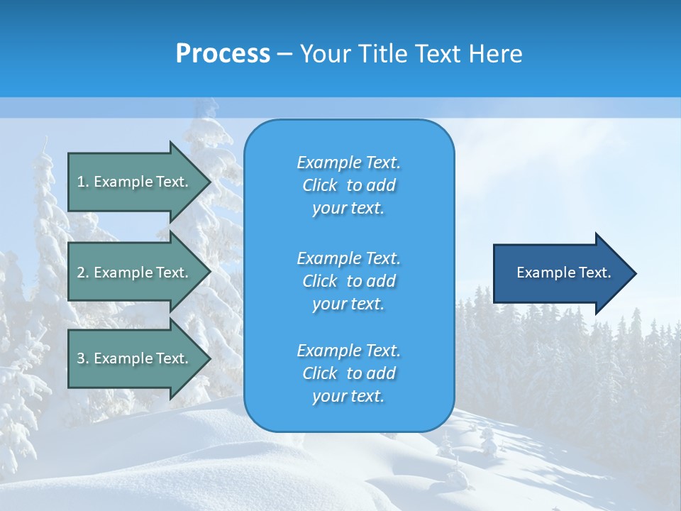 Mountain Freeze Shadow PowerPoint Template