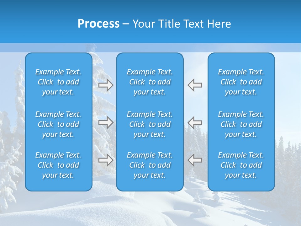 Mountain Freeze Shadow PowerPoint Template