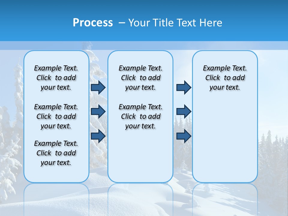 Mountain Freeze Shadow PowerPoint Template