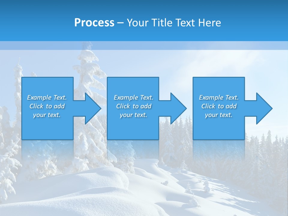 Mountain Freeze Shadow PowerPoint Template