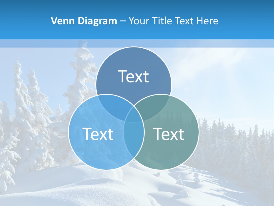 Mountain Freeze Shadow PowerPoint Template