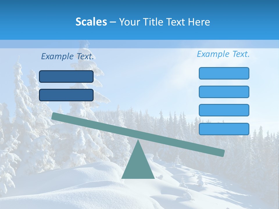 Mountain Freeze Shadow PowerPoint Template