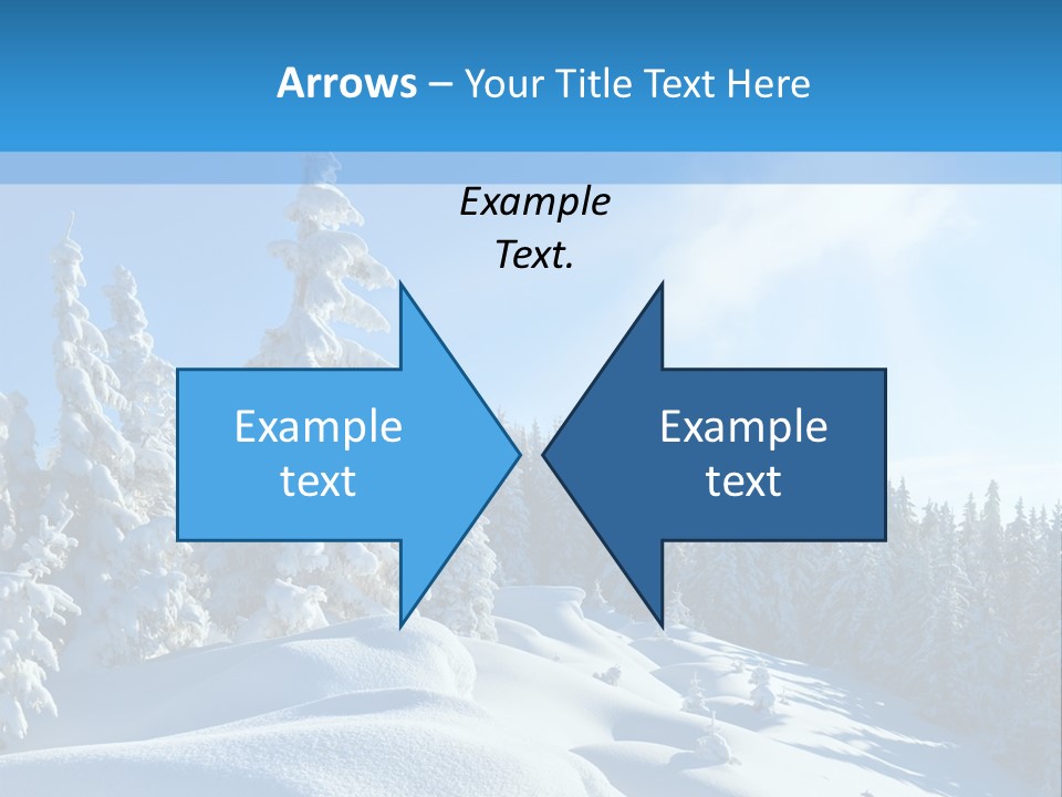 Mountain Freeze Shadow PowerPoint Template