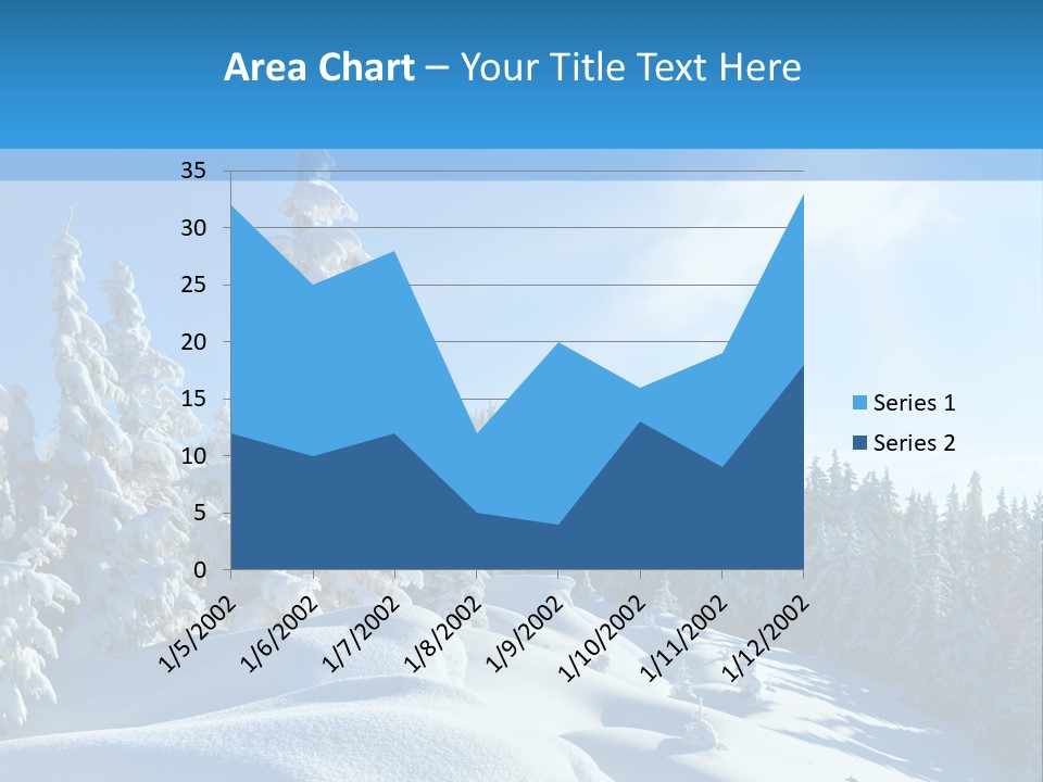 Mountain Freeze Shadow PowerPoint Template