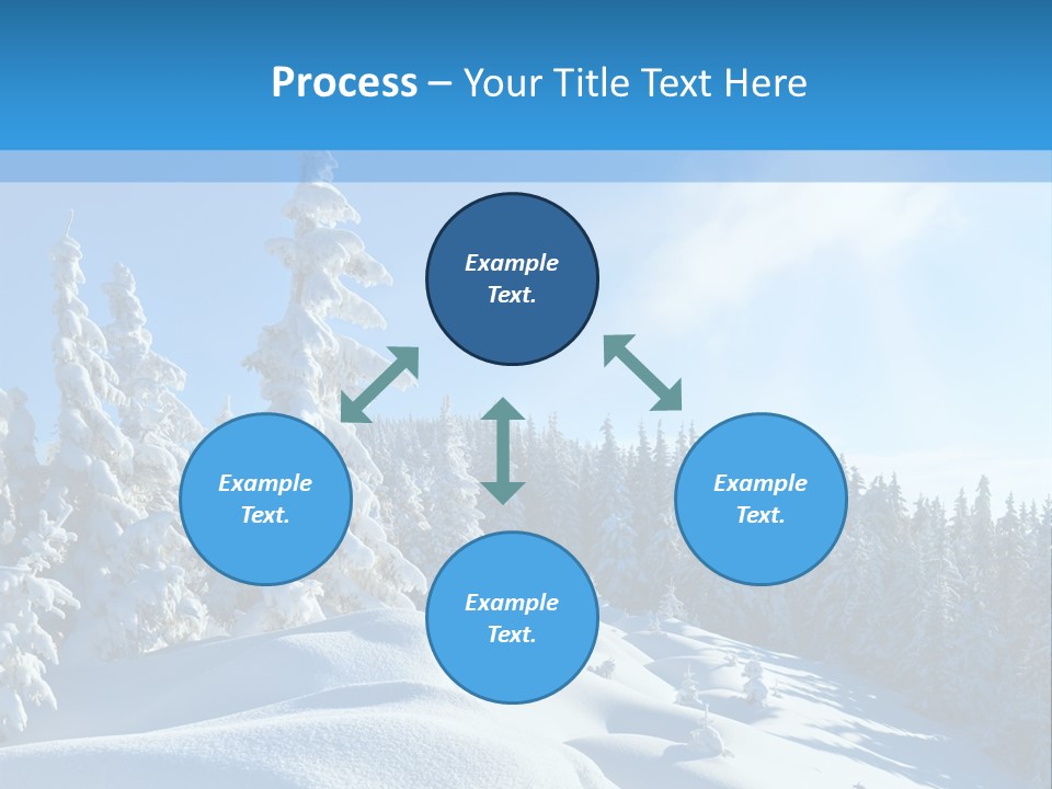 Mountain Freeze Shadow PowerPoint Template