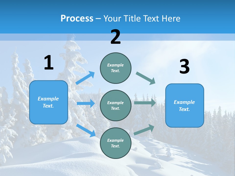 Mountain Freeze Shadow PowerPoint Template