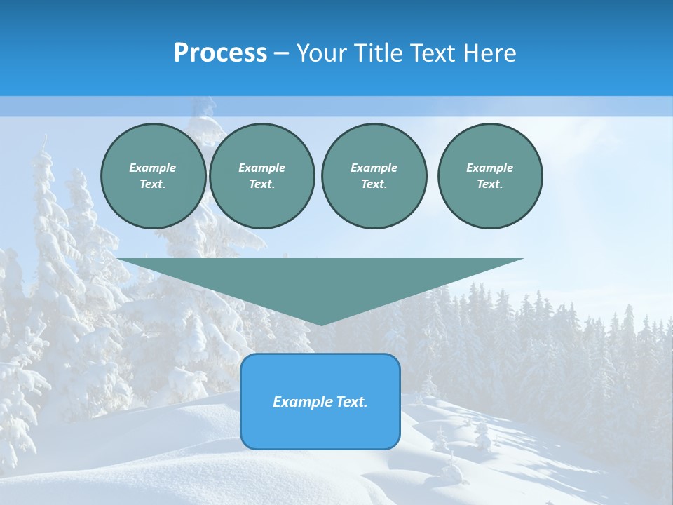 Mountain Freeze Shadow PowerPoint Template