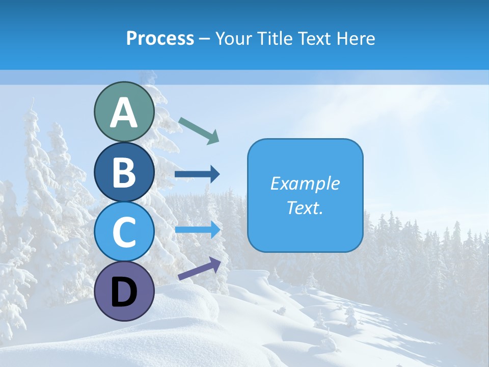 Mountain Freeze Shadow PowerPoint Template