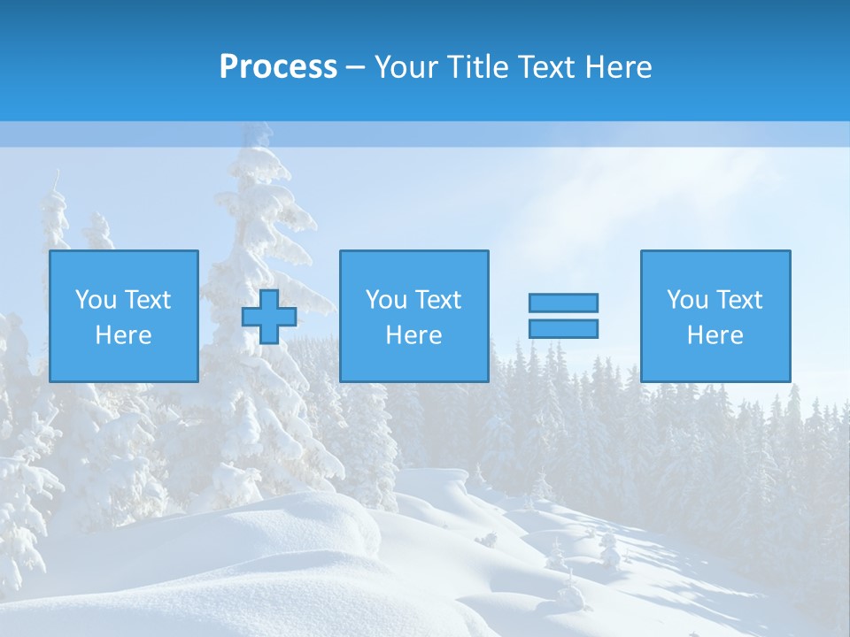Mountain Freeze Shadow PowerPoint Template