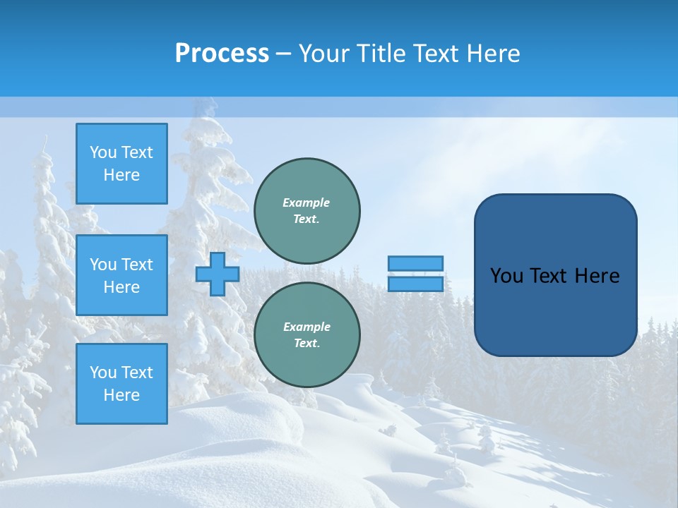 Mountain Freeze Shadow PowerPoint Template