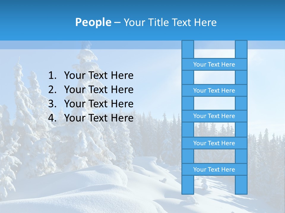 Mountain Freeze Shadow PowerPoint Template