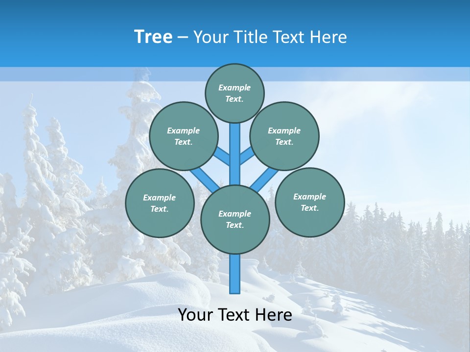 Mountain Freeze Shadow PowerPoint Template