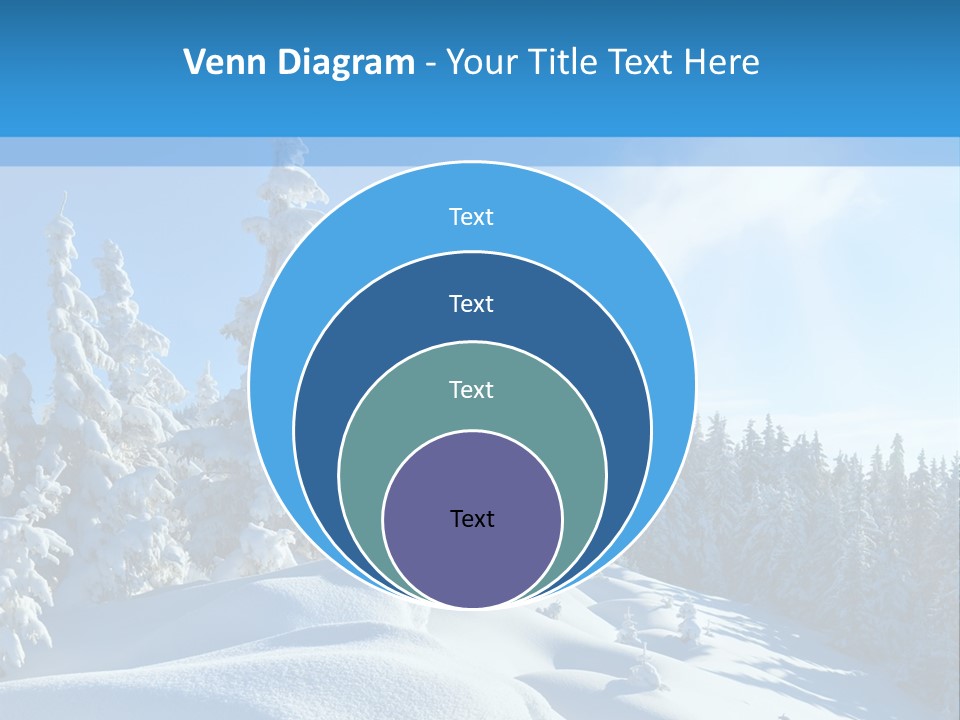 Mountain Freeze Shadow PowerPoint Template