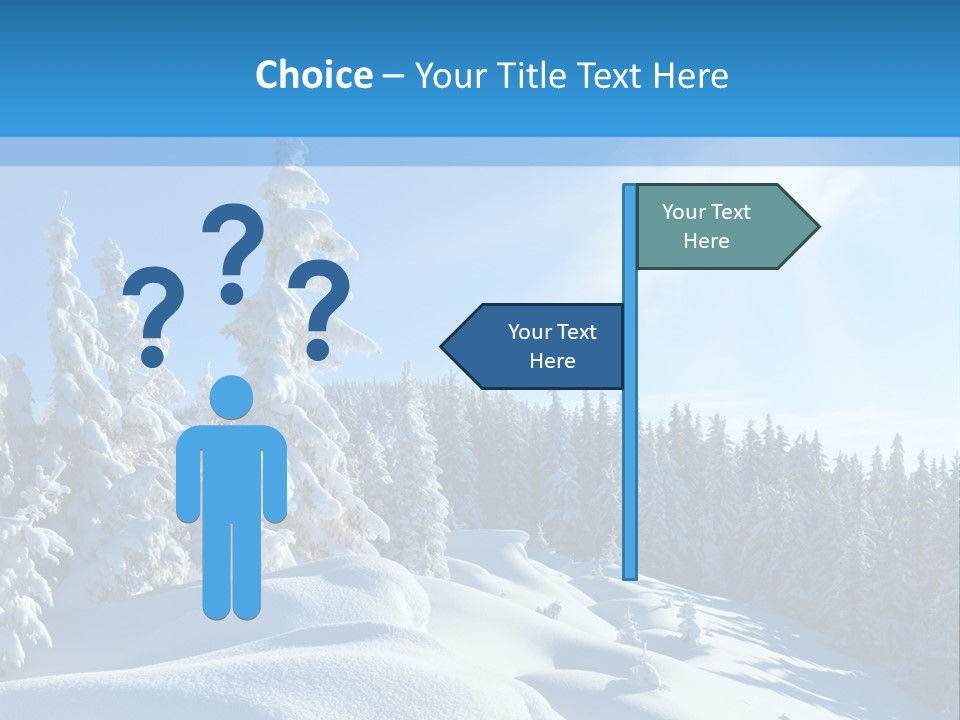 Mountain Freeze Shadow PowerPoint Template