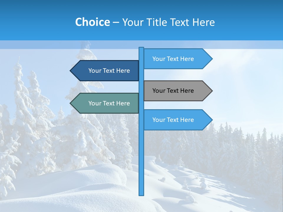Mountain Freeze Shadow PowerPoint Template