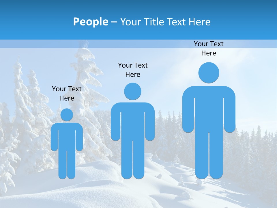 Mountain Freeze Shadow PowerPoint Template