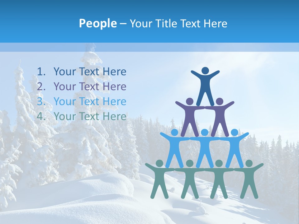 Mountain Freeze Shadow PowerPoint Template