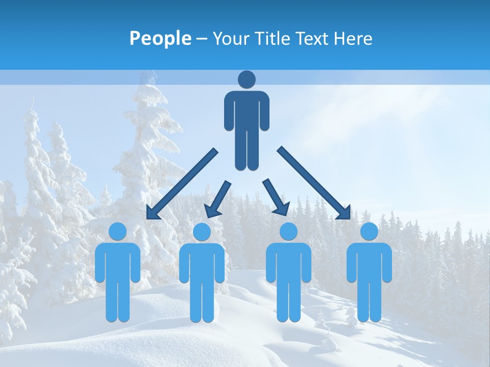 Mountain Freeze Shadow PowerPoint Template