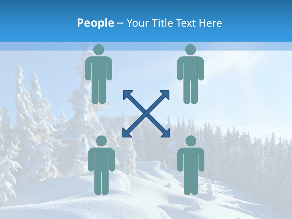 Mountain Freeze Shadow PowerPoint Template