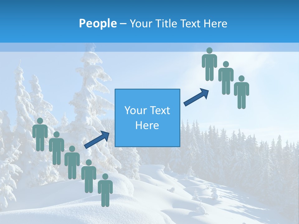 Mountain Freeze Shadow PowerPoint Template