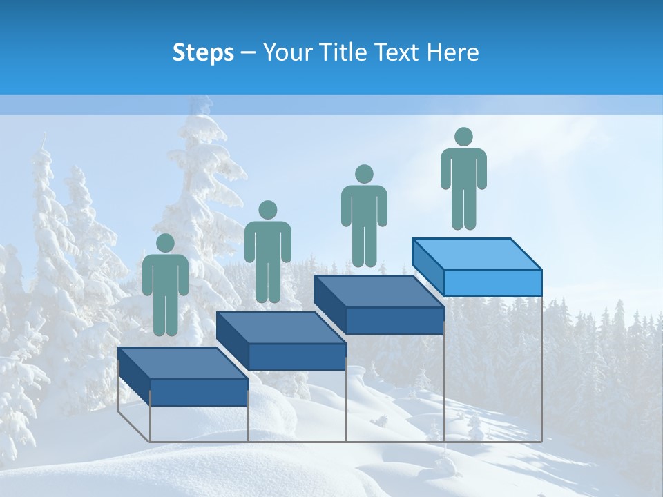 Mountain Freeze Shadow PowerPoint Template