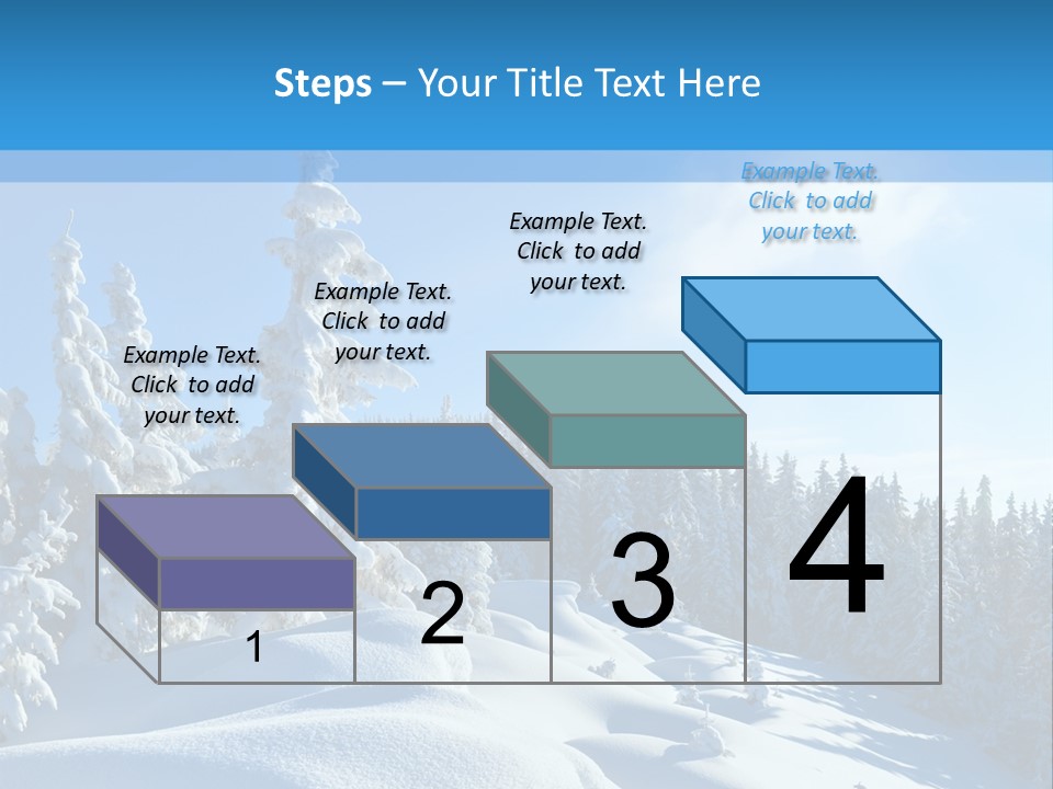 Mountain Freeze Shadow PowerPoint Template