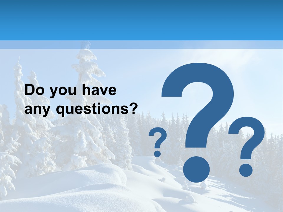 Mountain Freeze Shadow PowerPoint Template