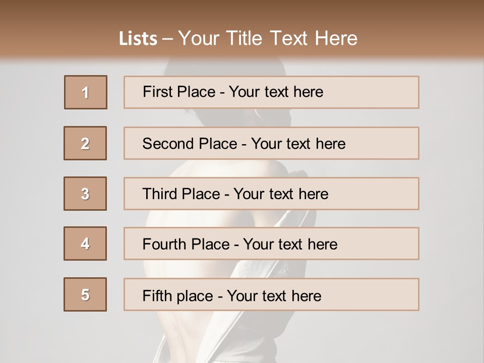 Romantic Skin Dress PowerPoint Template