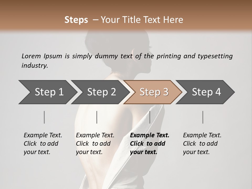 Romantic Skin Dress PowerPoint Template