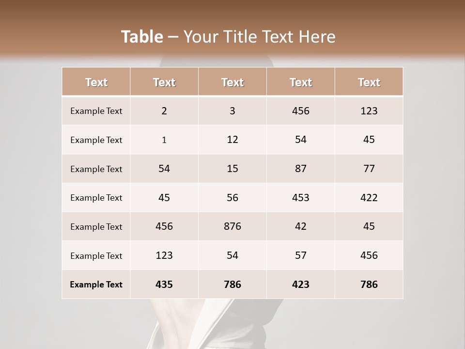 Romantic Skin Dress PowerPoint Template