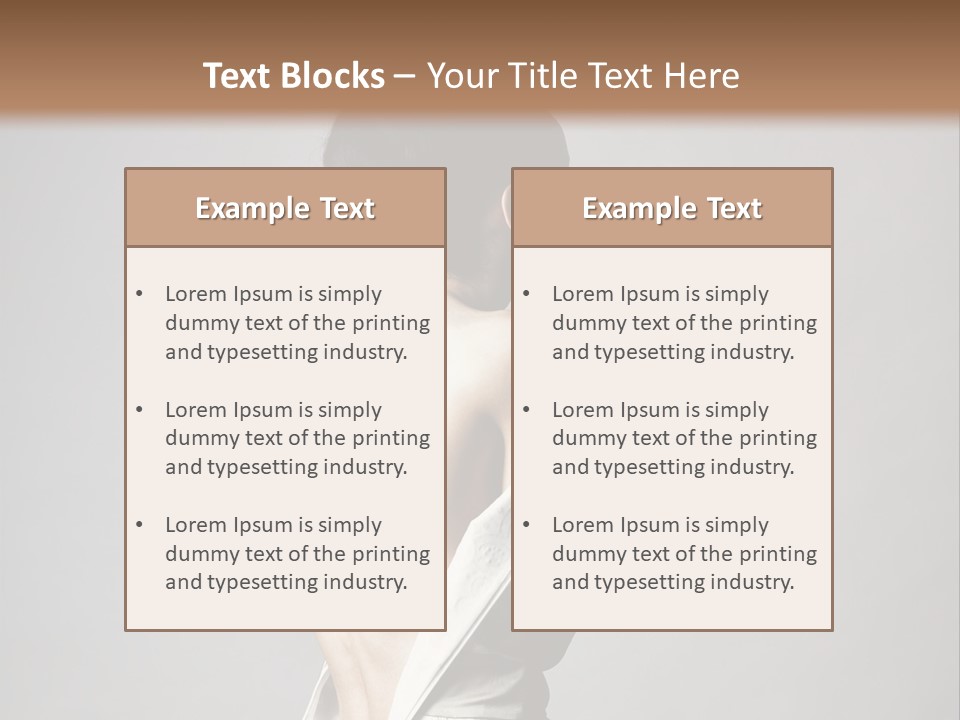Romantic Skin Dress PowerPoint Template