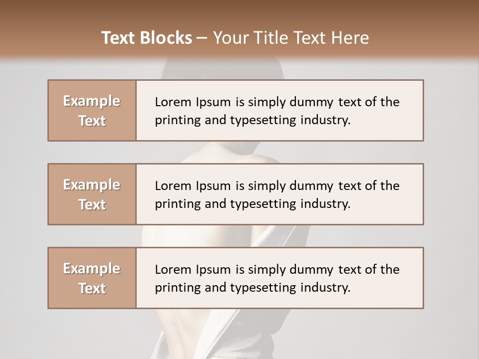 Romantic Skin Dress PowerPoint Template