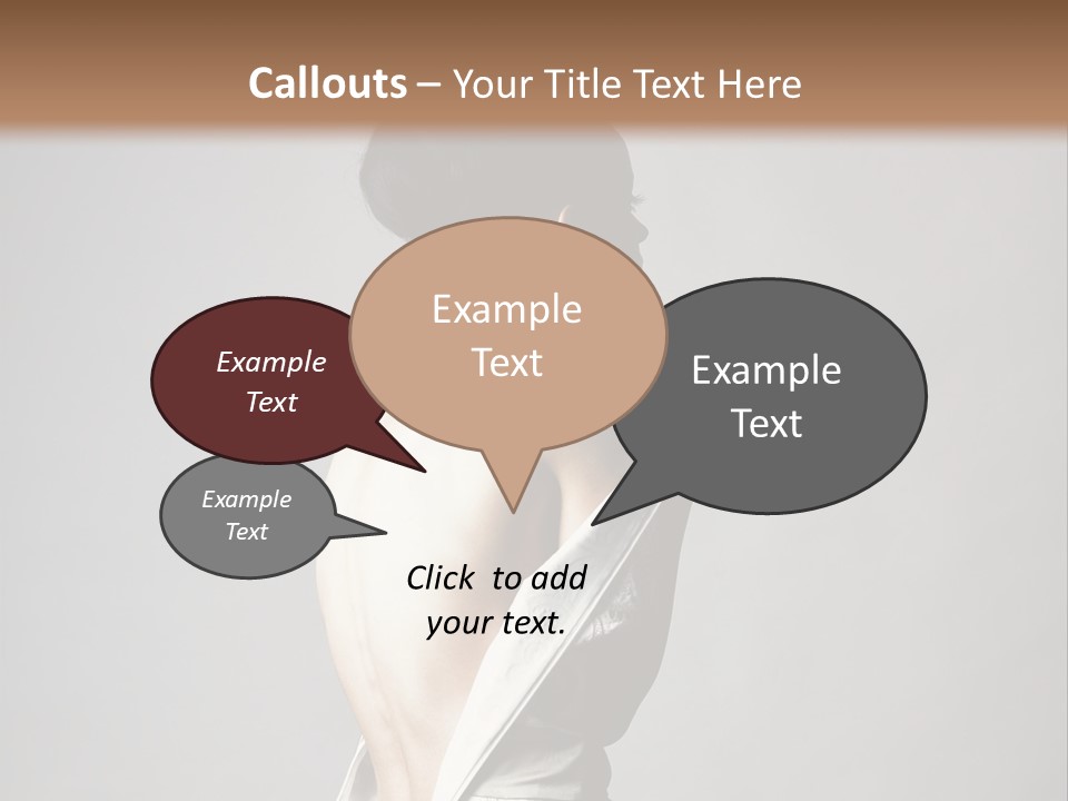 Romantic Skin Dress PowerPoint Template