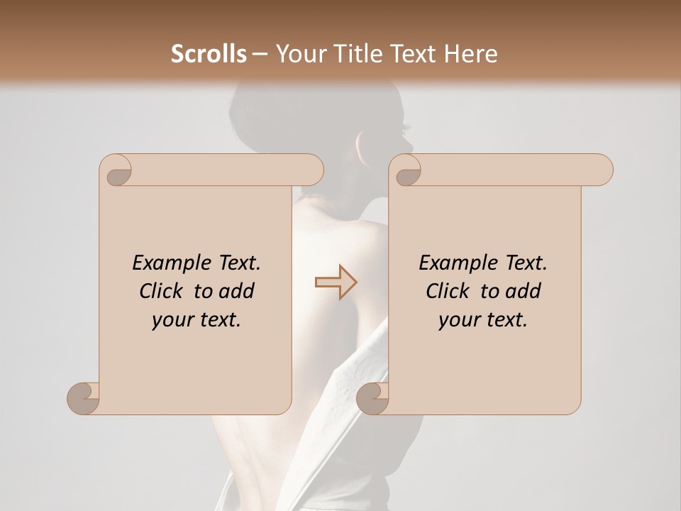Romantic Skin Dress PowerPoint Template