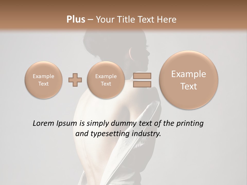 Romantic Skin Dress PowerPoint Template