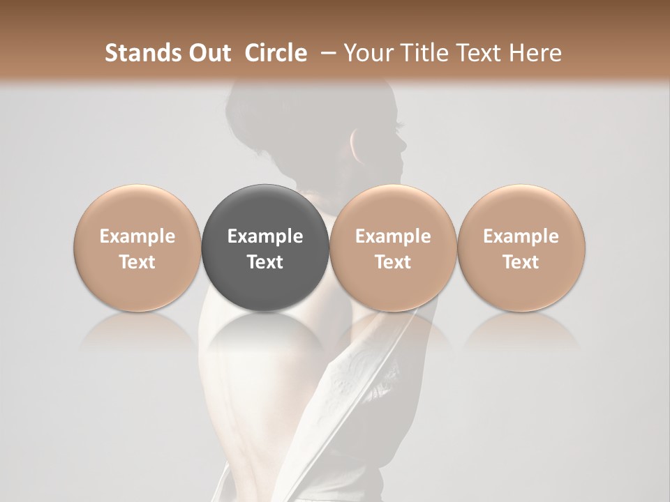 Romantic Skin Dress PowerPoint Template